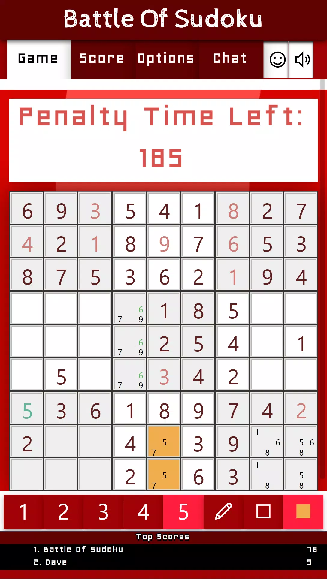 Battle Of Sudoku Tangkapan skrin 2