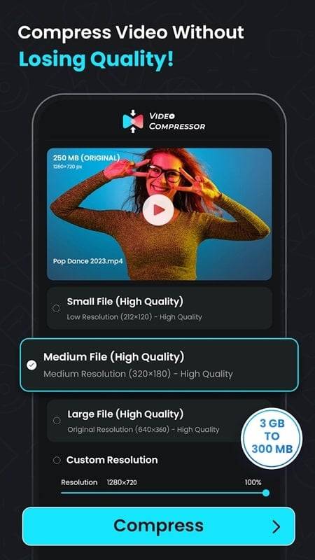 Schermata Video Compressor – Reduce Size 0