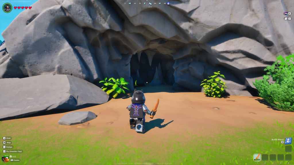 Höhlenreiches Umfeld in LEGO Fortnite