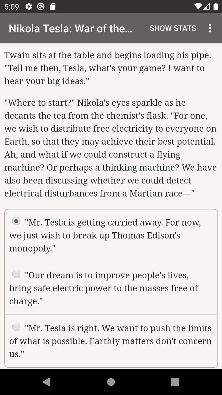 Tesla: War of the Currents Schermafbeelding 0