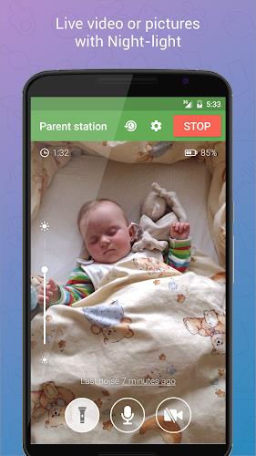 Baby Monitor 3G (Trial) ဖန်သားပြင်ဓာတ်ပုံ 1