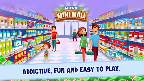 Mini Micro Mall - Tycoon Game Ảnh chụp màn hình 1