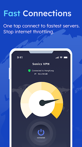 Sonics VPN - Fast VPN proxy Screenshot 1