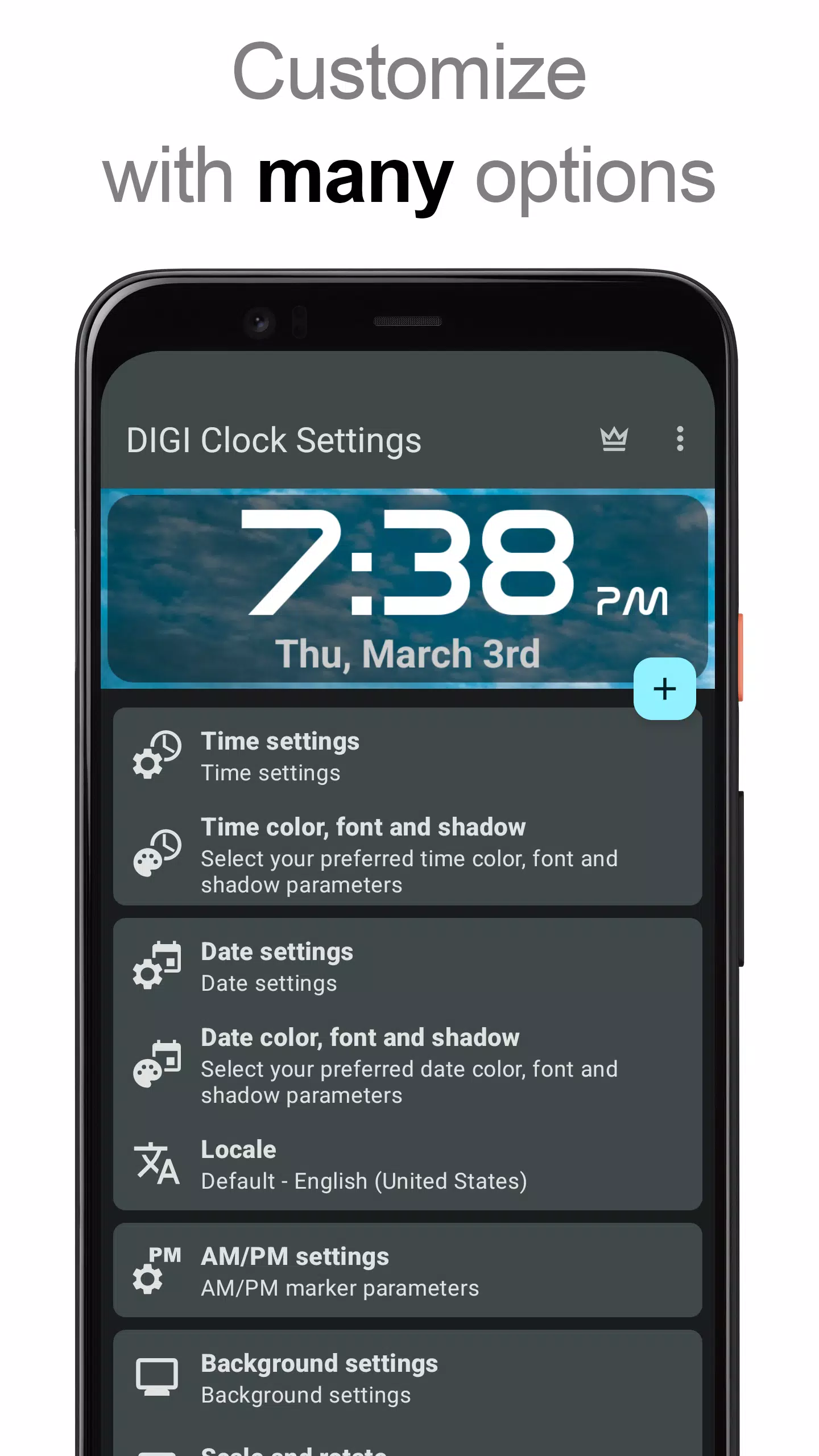 DIGI Clock Widget Schermafbeelding 2