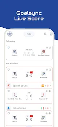 GoalSync - Live Sports Score ภาพหน้าจอ 1