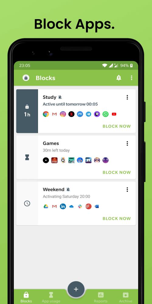 Block Apps & Sites | Wellbeing Screenshot 0