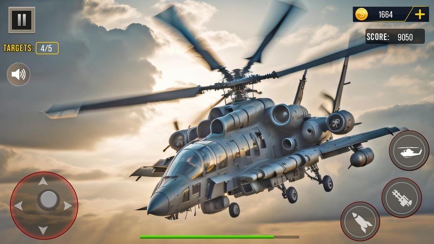 Gunship Battle Helicopter Game Capture d'écran 2