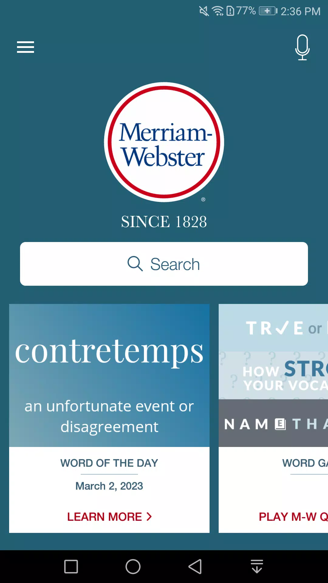 Dictionary - Merriam-Webster Captura de pantalla 0