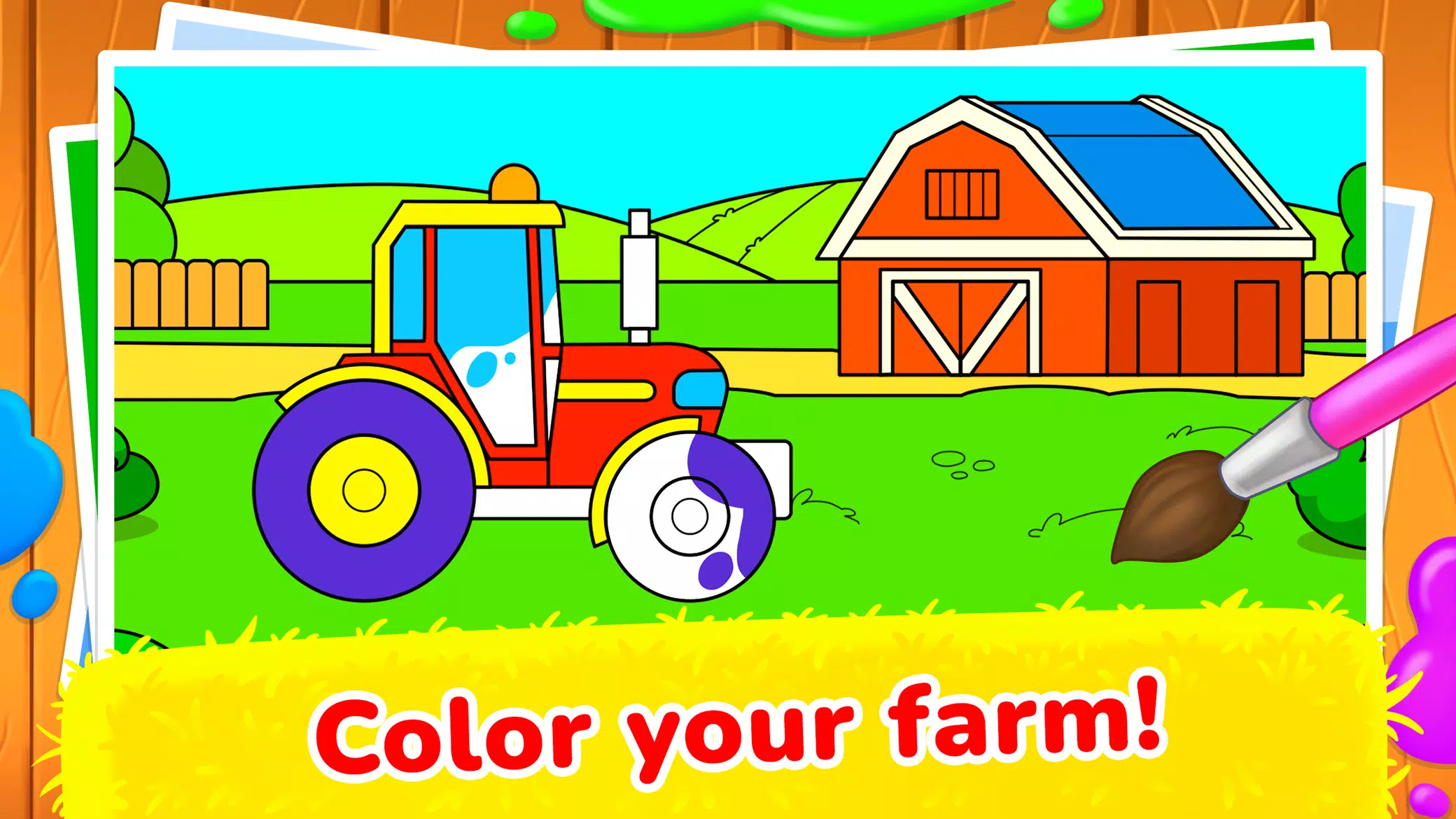 Animal game! Kids little farm! Captura de pantalla 3