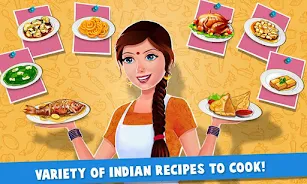 Indian Kitchen Cooking Games 스크린샷 1