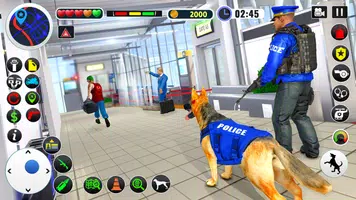 US Police Dog Games : Airport Crime Police Games स्क्रीनशॉट 1