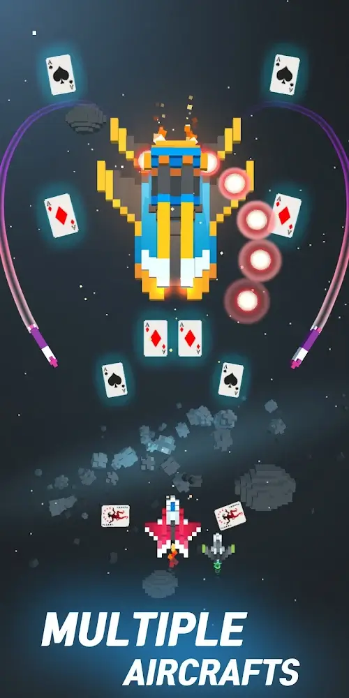 Sky Wings: Pixel Fighter 3D Screenshot 3