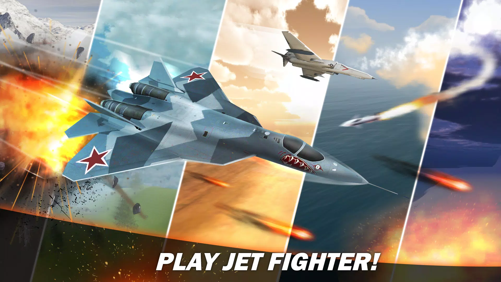 Jet Fighter Airplane Racing Captura de tela 0