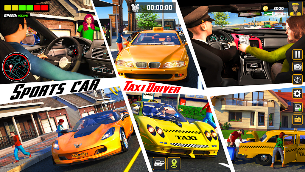 Schermata City Cab Driver Car Taxi Games 2