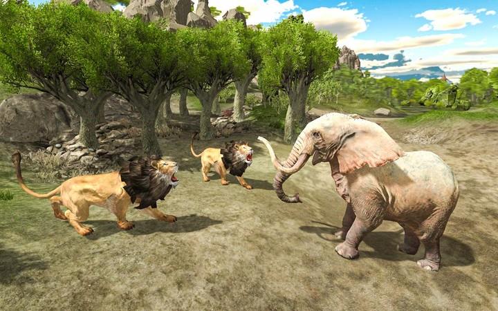 Lion family jungle Simulator Ekran Görüntüsü 1