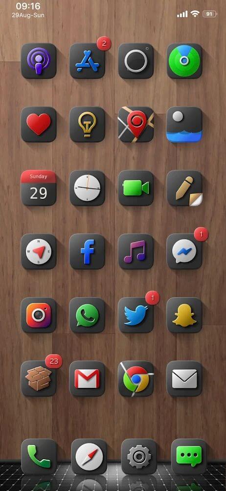 Shiiny Icon Pack Mod Ảnh chụp màn hình 1