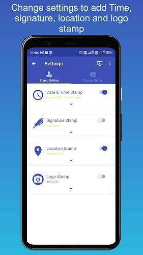 PhotoStamp Camera Captura de tela 1