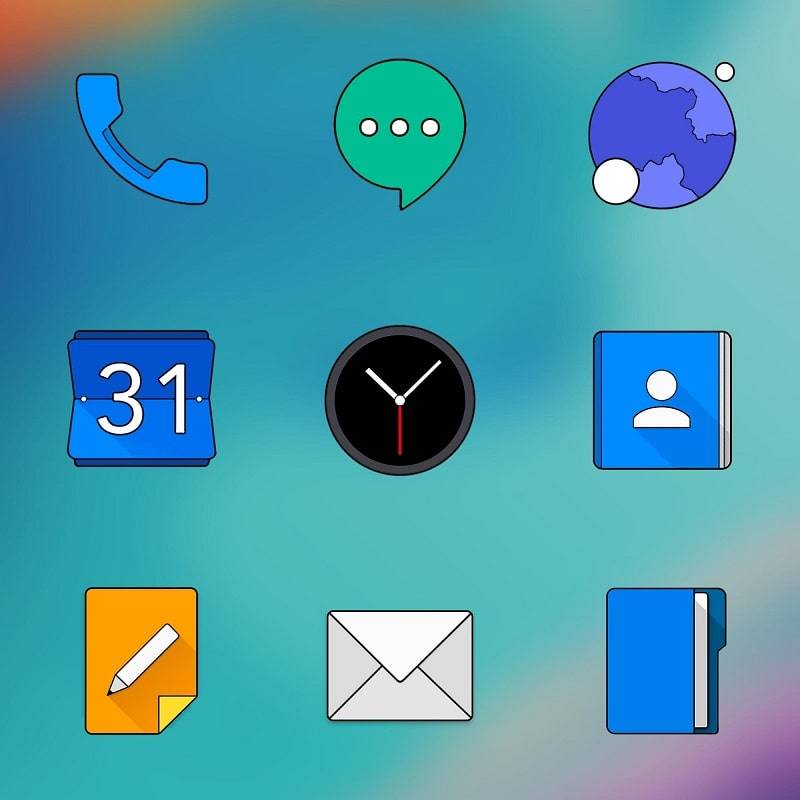 Oxigen HD – Icon Pack Schermafbeelding 0