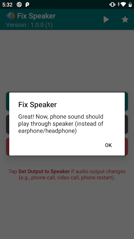 Fix Speaker - Disable Earphone Capture d'écran 1