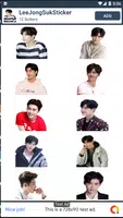 Sticker Chat Lee Jong Suk Cute KPOP 스크린샷 0