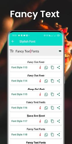 Stylish Fonts 스크린샷 0