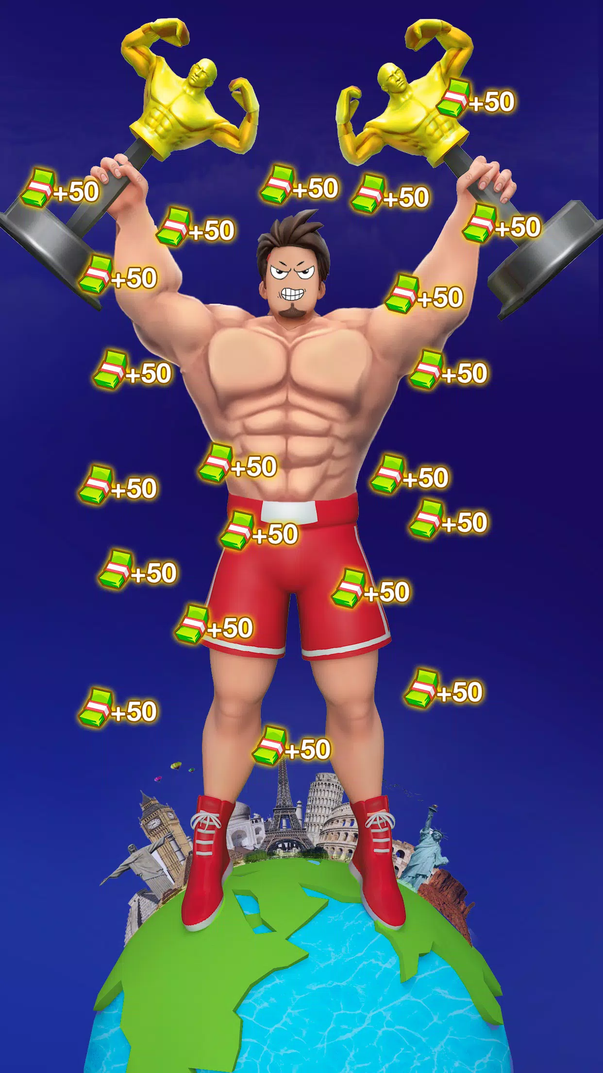 Gym Clicker Hero: Idle Muscles 스크린샷 1