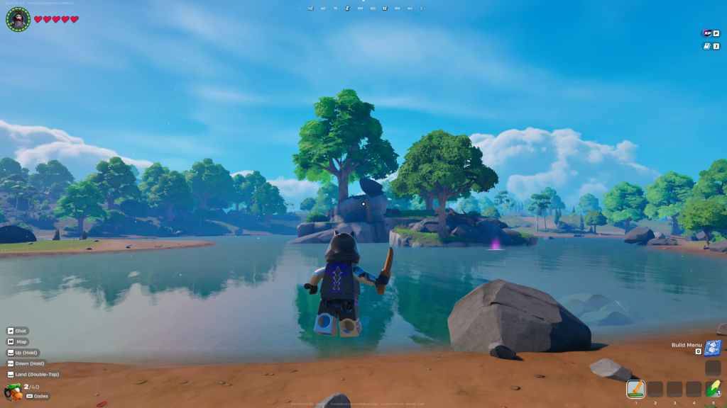 Küstennaher Startbereich in LEGO Fortnite