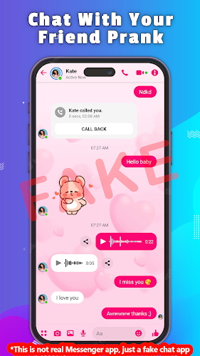 Fake Chat - Prank Message Captura de tela 1
