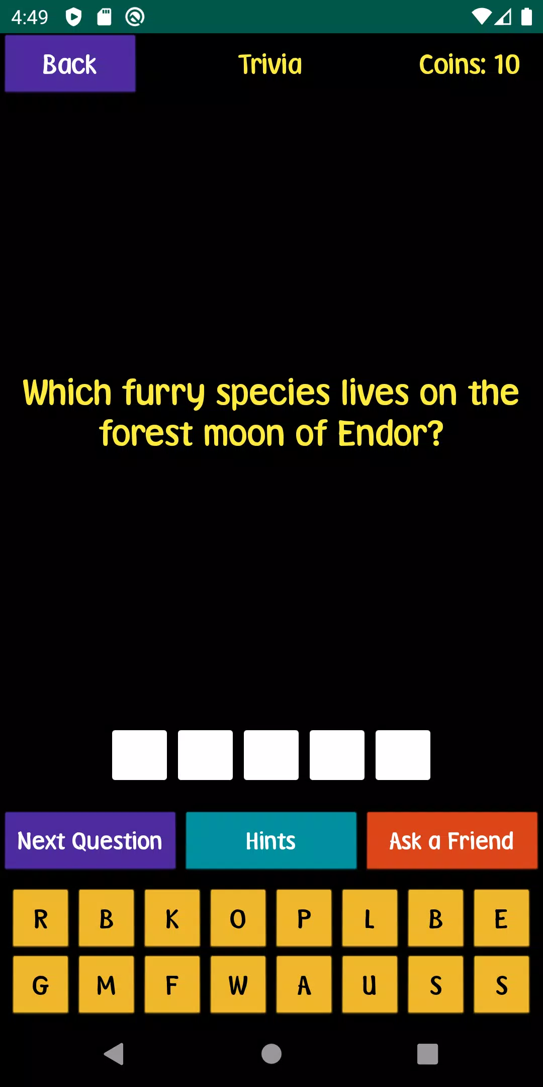 Quiz For SW Fans スクリーンショット 2