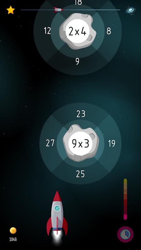 Space Math: Times Tables Games ภาพหน้าจอ 3