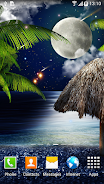 Tropical Night Live Wallpaper 스크린샷 0