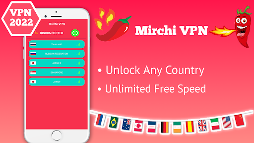 Mirchi VPN - Private & Fast Captura de tela 0