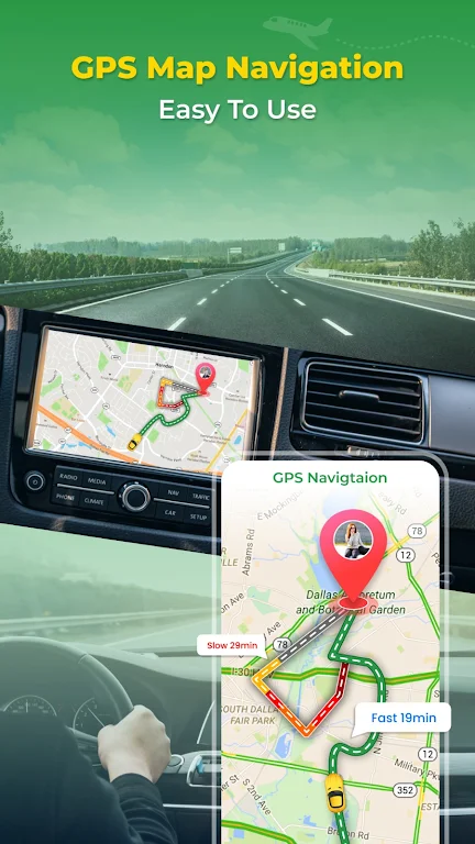 GPS Earth Map Voice Navigation Screenshot 1