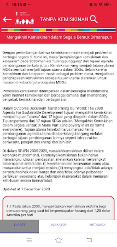 SDG Metadata Indonesia Ekran Görüntüsü 2