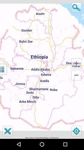 Map of Ethiopia offline स्क्रीनशॉट 0