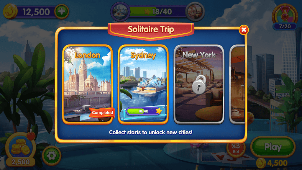 Solitaire Trip: Classic Tripeaks Card Game スクリーンショット 3