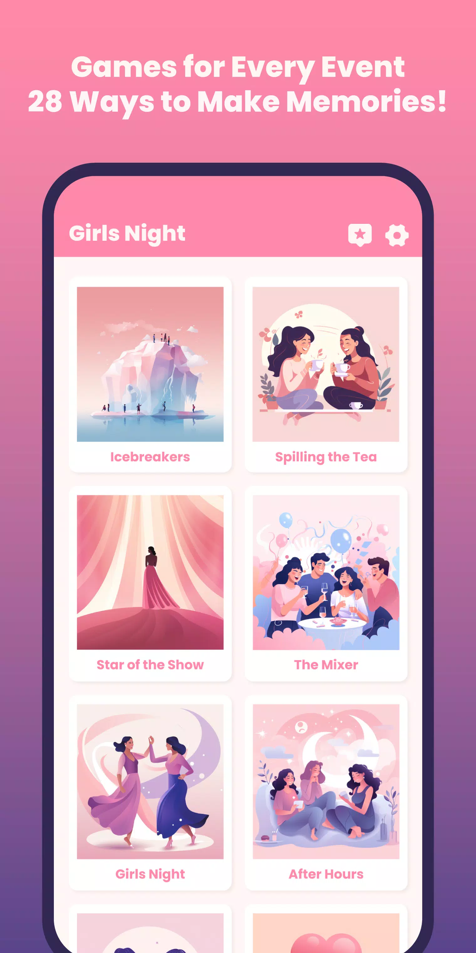 Jeux de Soirée Filles Capture d'écran 0