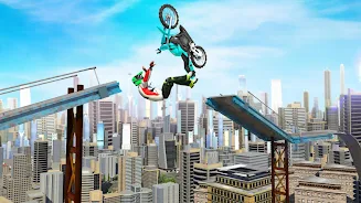 Schermata Bike Stunts 3D - Rooftop Chall 3