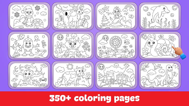 Kids Coloring Game Color Learn स्क्रीनशॉट 1