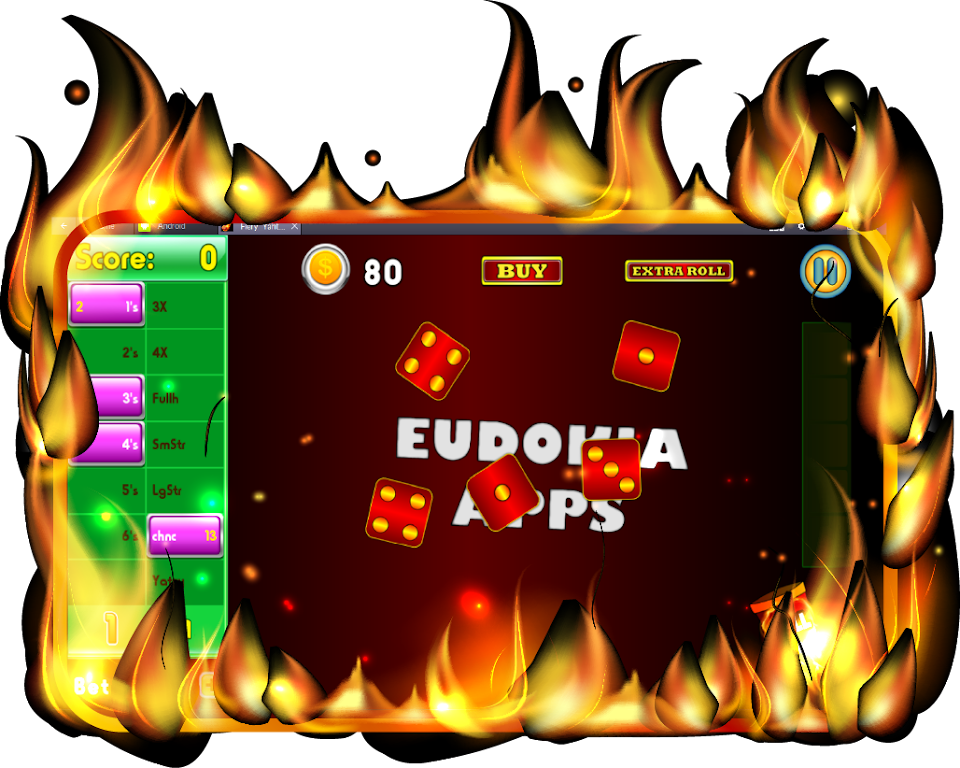 Flaming Yatzy - Ignited Dice Screenshot 2