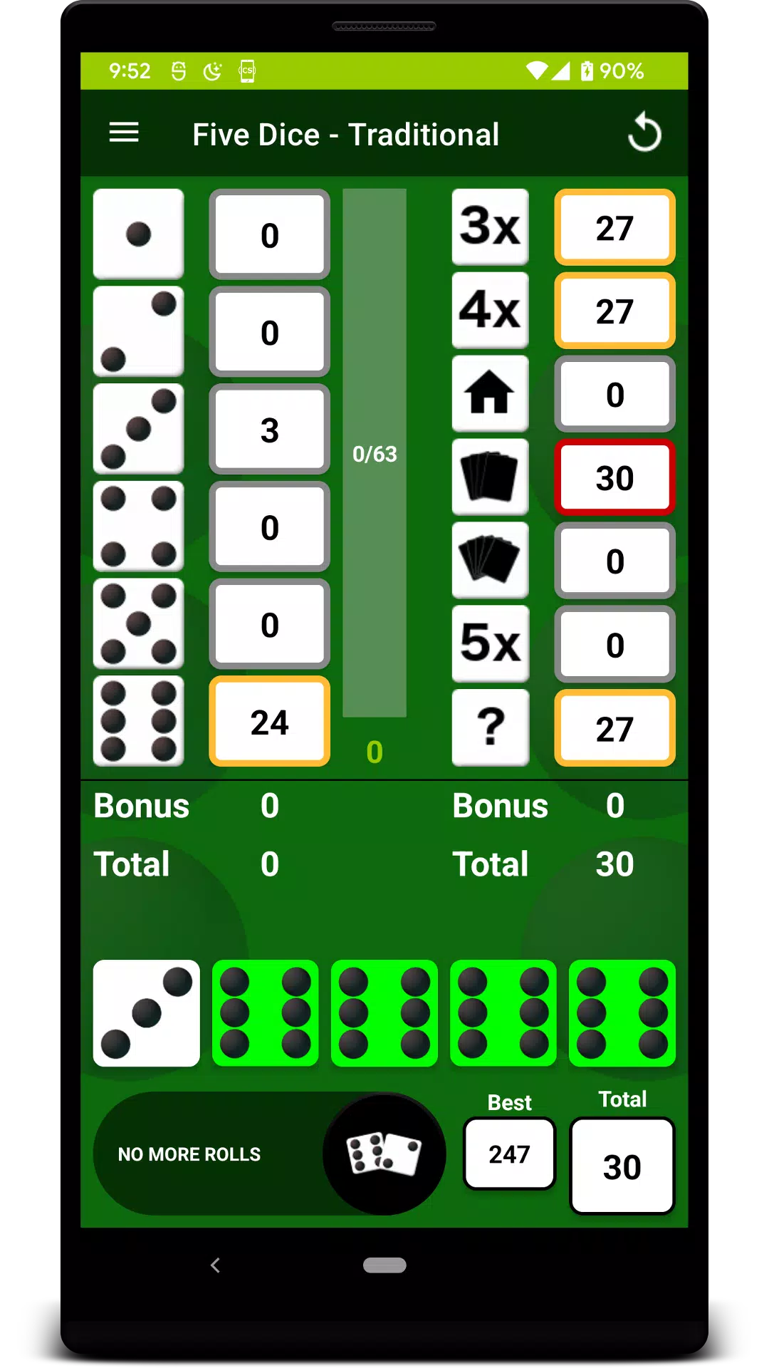 Five Dice Captura de tela 0