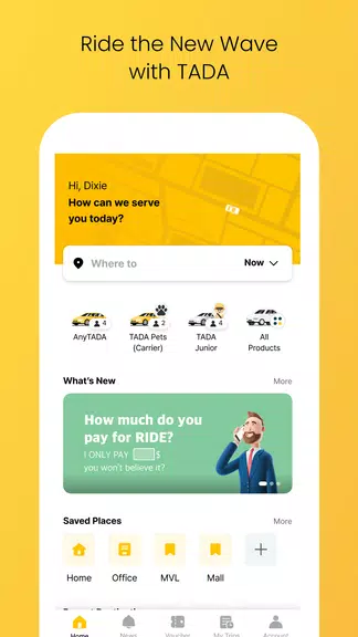 TADA - Taxi, Cab, Ride Hailing Capture d'écran 0