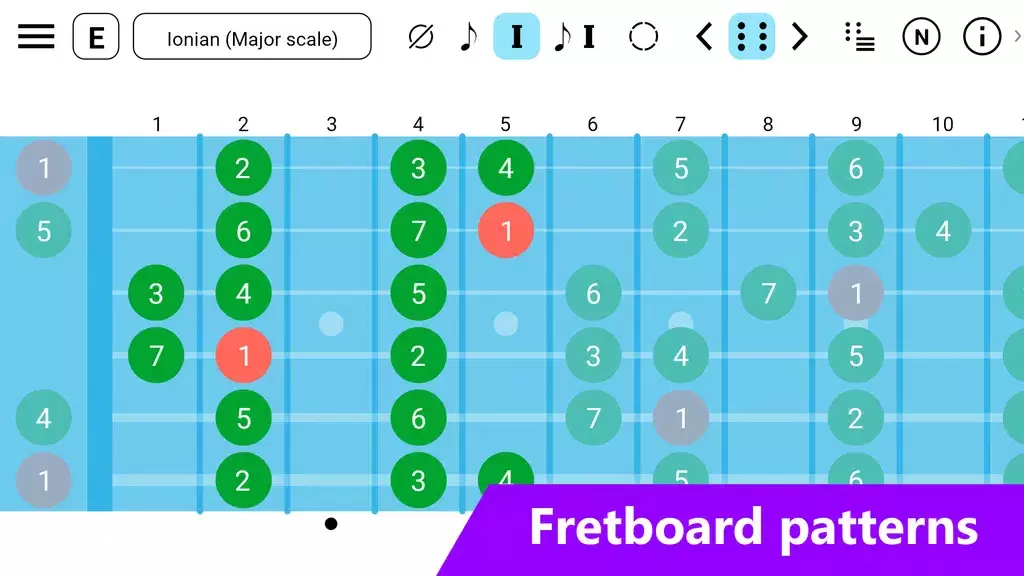 Guitar Fretboard: Scales スクリーンショット 1