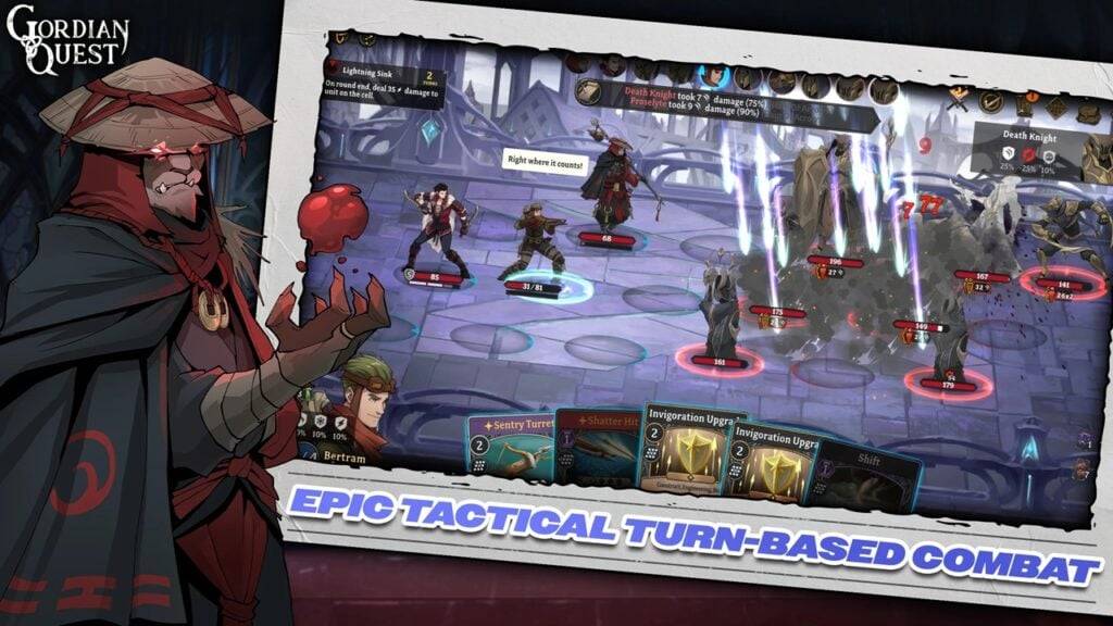 데크 건설 RPG Gordian Quest는 Android에 착륙합니다