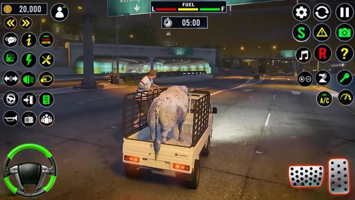 Animal Transport Truck Sim 3D Schermafbeelding 1