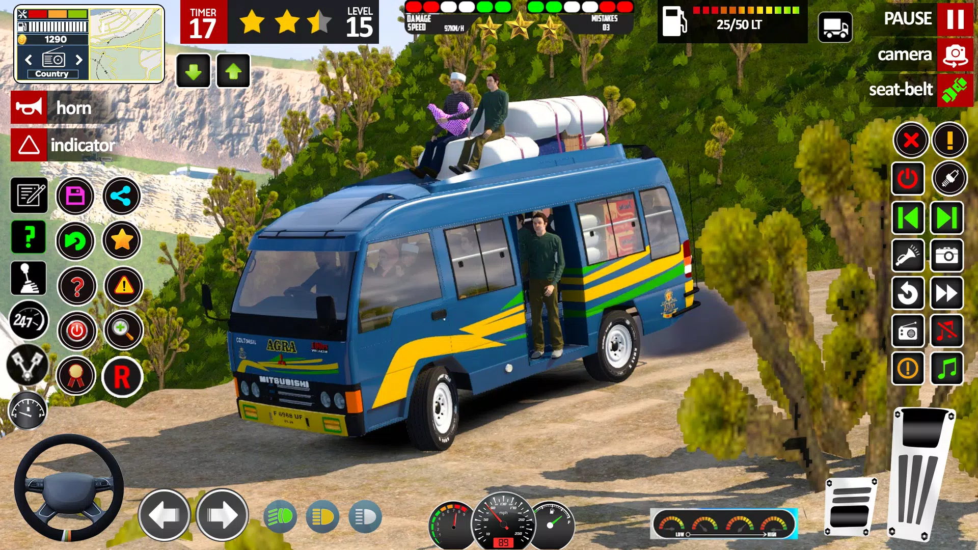 Real Mini Coach: Bus Game 3D Captura de pantalla 3