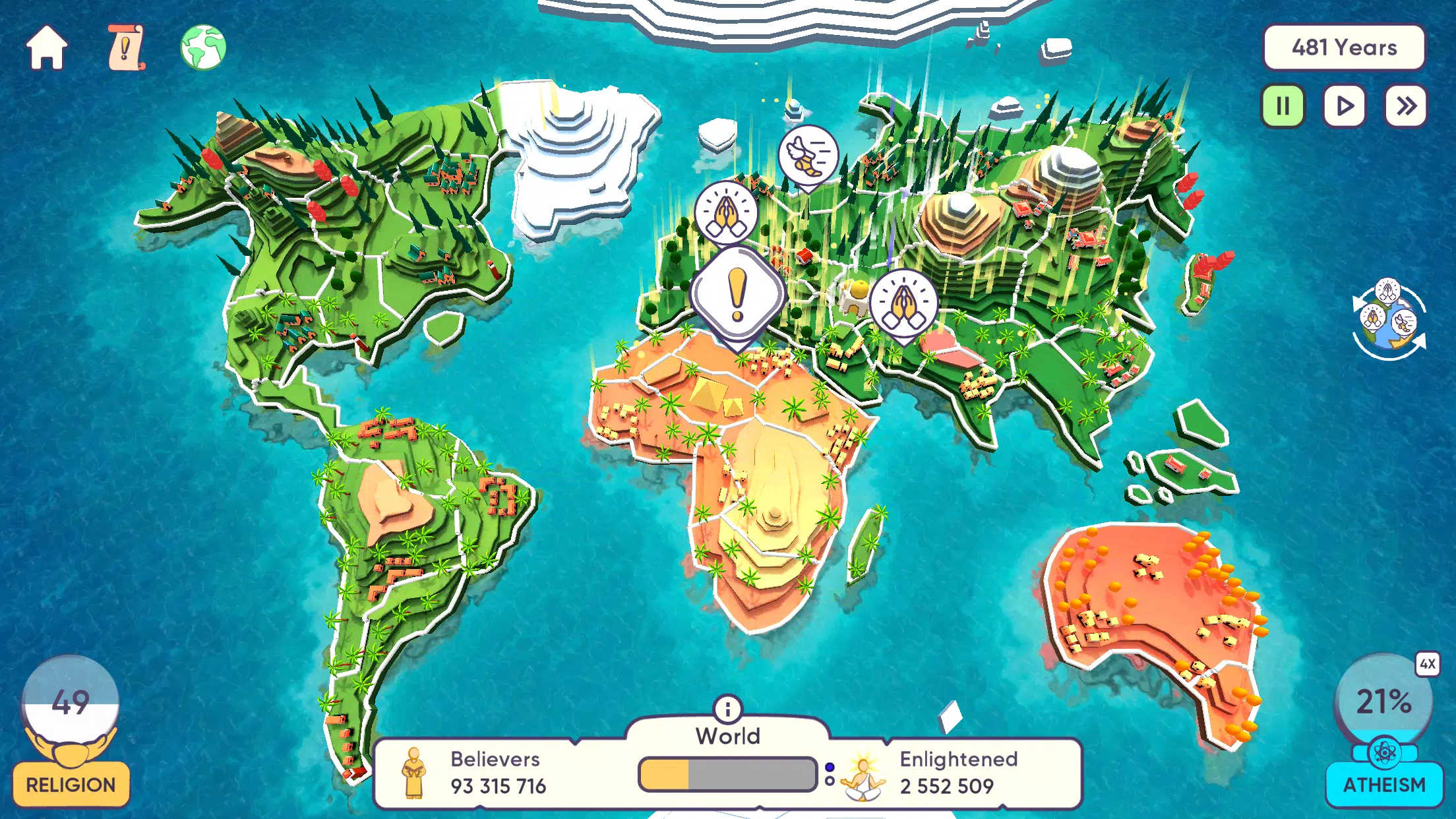 Religion Inc. The game god sim Capture d'écran 3