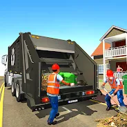 Real Garbage Truck Simulator Tangkapan skrin 1