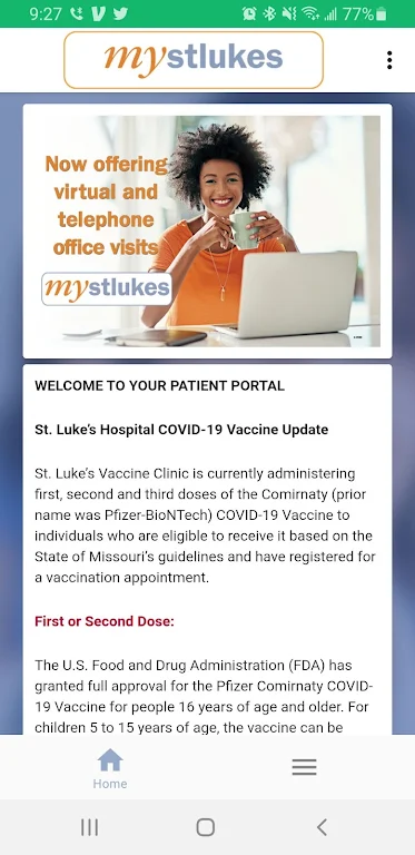 mystlukes Patient Portal Schermafbeelding 2