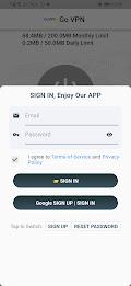 Go VPN - Google One-Key SignIn Captura de tela 0